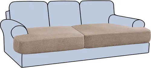 Miniatura 60 de H.VERSAILTEX Funda Elástica para Sillón Sofá con Cojín en Forma de T, Fundas de Cojín en T para Sala de Estar, Funda para Sillón Sofá, Funda
