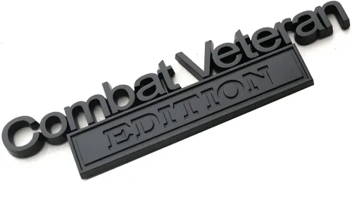 Miniatura 5 de 1 emblema de edición de veterano de combate, calcomanías en relieve 3D, calcomanías exteriores para camionetas, insignias de repuesto para F150 F250