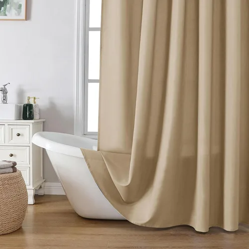 Miniatura 24 de OVZME Zora Cortina de Ducha de Tela para Cabina de 36 x 72 Pulgadas - Cortina de Ducha Pequeña Suave Negra para Baño para Tamaño de Cabina Estrecha