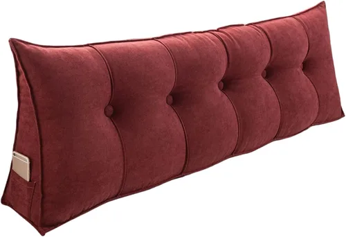 Miniatura 14 de Almohadas de lectura para cama de tamaño Queen para adultos, cojín lumbar de apoyo para cabecera, almohadas triangulares de cuña para dormir