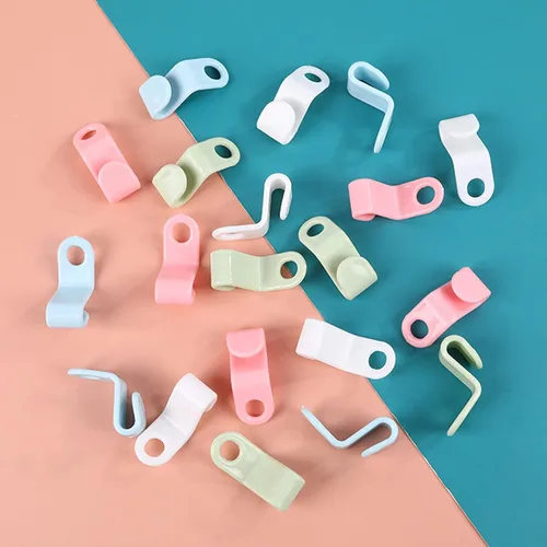 Miniatura 3 de 10 ganchos de plástico para ahorrar espacio, organizador de almacenamiento de ropa, ganchos de conector