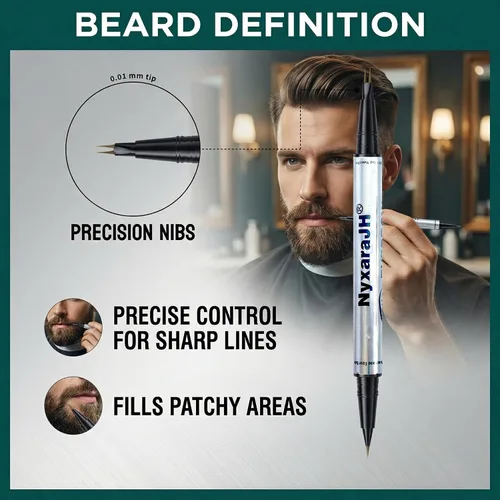 Miniatura 5 de Bolígrafo de cejas 2 en 1, delineador de cejas de precisión de doble punta con puntas finas, impermeable, 5 colores naturales, herramienta