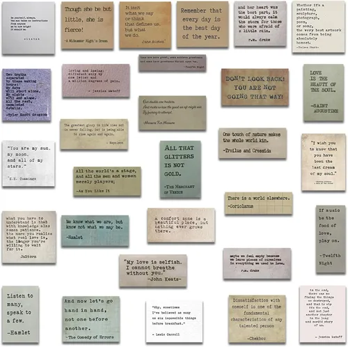 Miniatura 4 de 60 PCS Suministros para Álbum de Recortes Pegatinas para Journaling, Pegatinas de Citas Inspiracionales Pegatinas Motivacionales para Adultos