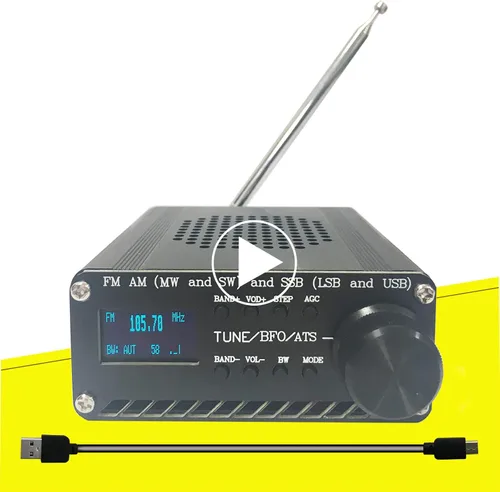 Miniatura 8 de Actualizado V5.2 todo nuevo ATS-25 SI4732 receptor portátil 2.4 pulgadas FM AM LSB USB LW SSB onda corta todas las bandas completas Pantalla táctil