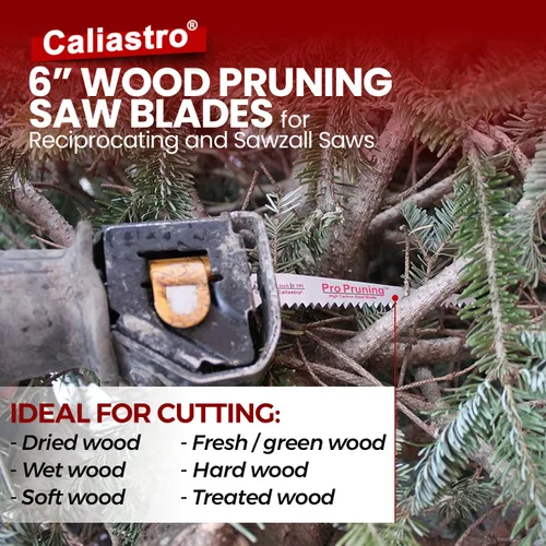 Miniatura 2 de Hojas de sierra de corte y poda de madera de 6 pulgadas para sierras recíprocas/Sawzall - Paquete de 8