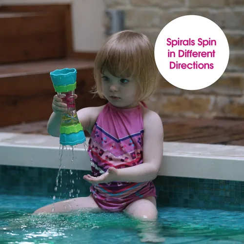 Miniatura 4 de Edushape Juguete giratorio de agua – Juguetes de baño para niños pequeños – Desarrollo infantil temprano Aprendizaje Juguete de baño de agua