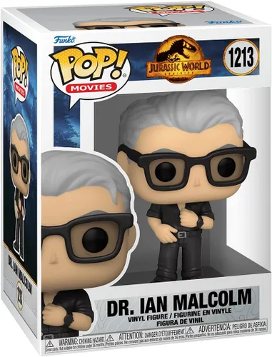Miniatura 2 de POP Jurassic World Dominion - Figura de vinilo de Dr. Ian Malcolm Funko (con funda protectora de caja compatible), multicolor, 3.75 pulgadas