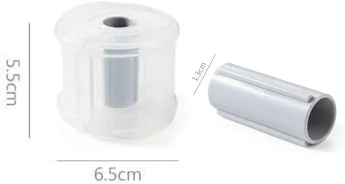 Miniatura 7 de Dreamty - 2 unidades de soporte dispensador de cinta Washi, cortador de cinta portátil redondo transparente con cubierta a prueba de polvo