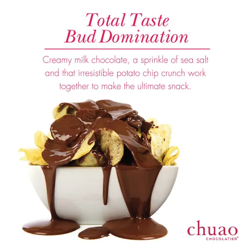 Miniatura 7 de chuao Chocolatier Potato Chip chocopods – Mini Barras de chocolate (24-Pack)