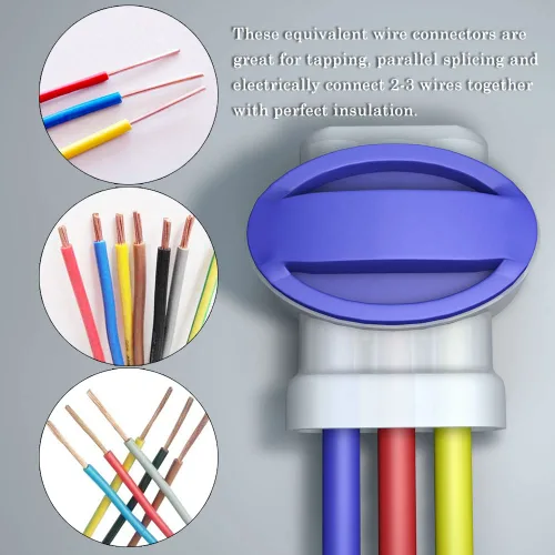 Miniatura 5 de 3 conectores de alambre,Conector de cable sellado resistente a la humedad para cable de cobre sólido,IDC 314-Box - Conectores de coleta