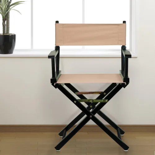 Miniatura 5 de Casual Home - Silla de director de 18.0 in, marco negro con lona marrón