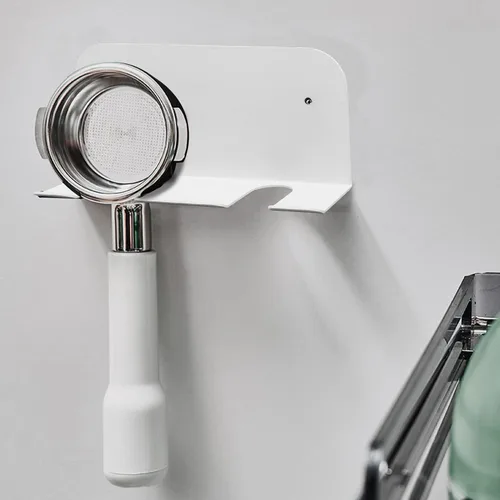 Miniatura 6 de CHICIRIS Soporte para portafiltro, soporte de pared para portafiltro de café con mango sin fondo, estante de pared universal para portafiltro