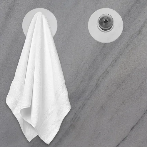 Miniatura 7 de Zerodeko Ganchos de succión de plástico resistentes, 10 ventosas de vidrio con tornillos, ganchos multiusos de PVC para cocina, baño, decoración