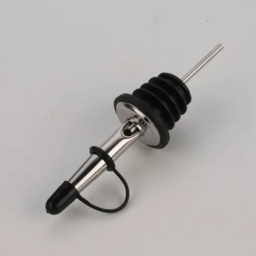 Miniatura 4 de 6 boquillas de vertido rápido con cónica, vertedores de licor con tapa de goma, acero inoxidable, higiénico, apto para lavavajillas, se adapta a