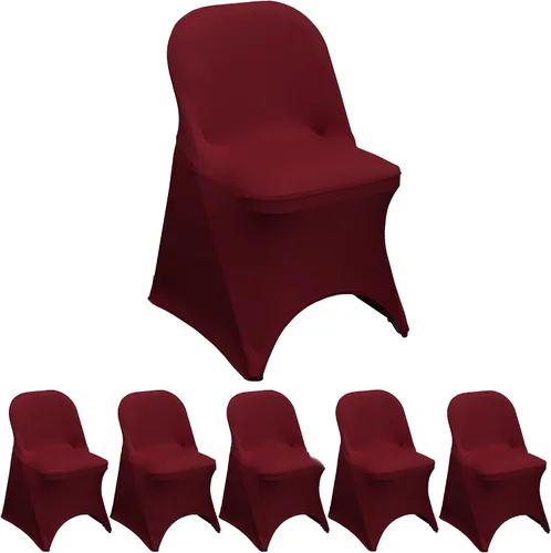 Miniatura 70 de YOUR CHAIR COVERS - Funda para silla plegable de elastano azul claro - Funda de cojín tapizada plegable elástica ajustable extraíble lavable
