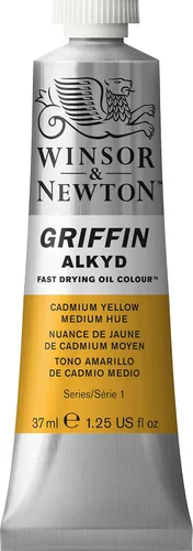 Miniatura 30 de Winsor & Newton Griffin Alkyd - Pintura al óleo de secado rápido, tubo de 1.25 onzas líquidas, Siena quemada