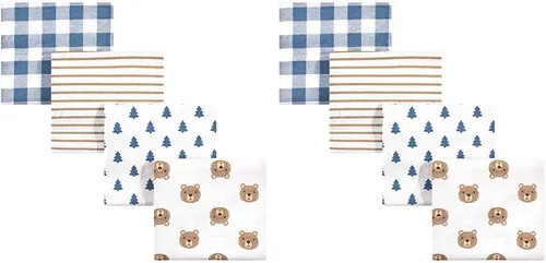 Miniatura 142 de Hudson Baby Mantas unisex de franela de algodón para bebé, calabaza, talla única