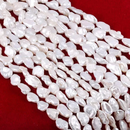 Miniatura 3 de Perlas Barrocas Naturales Irregulares Cultivadas en Agua Dulce Perla Suelta para Elaboración de Collares, Pendientes, Joyería para Mujeres DIY 36 cm