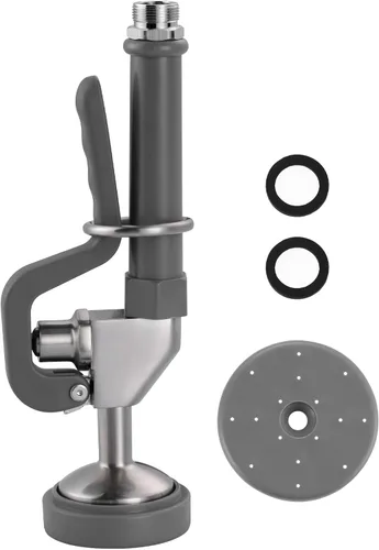 Miniatura 9 de Válvula rociadora de fregadero comercial con manguera: iVIGA 38" Manguera de pulverización de cocina comercial flexible de acero inoxidable