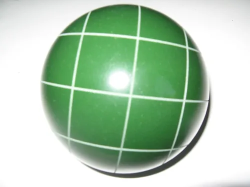 Miniatura 2 de BuyBocceBalls Listado - Fabricado en Estados Unidos, torneo de calidad premium - Bola de bochas de repuesto con rayas cruzadas - Individual verde
