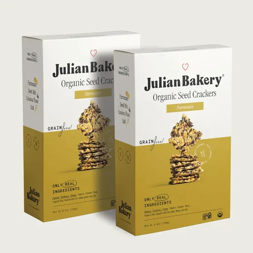 Julian Bakery® Galletas Primal Thin® orgánicas | Parmesano | USDA Organic | Sin gluten | Sin granos | Sin OMG | Bajo en carbohidratos (2)