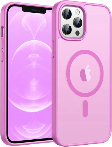 Miniatura 25 de FNTCASE Funda para iPhone 13 Pro: Fundas magnéticas translúcidas mate delgadas con protector de pantalla de vidrio templado