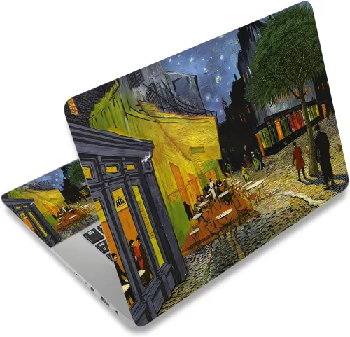 Miniatura 51 de Adhesivo para laptop de 12.1-15.6 pulgadas, calcomanía reutilizable universal de vinilo para laptop, protector de arte impermeable en color panal