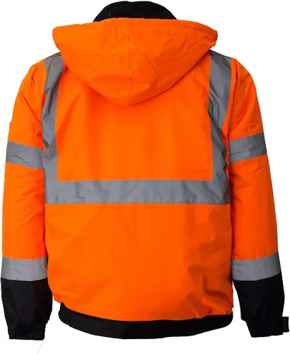 Miniatura 7 de WJ9011/12 - Chaqueta de seguridad para hombre, ANSI Clase 3 de alta visibilidad, impermeable