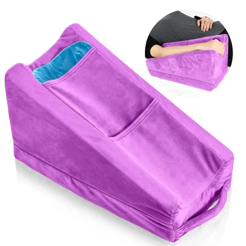 Miniatura 9 de Almohada de elevación de brazo Buryeah con 2 bolsillos, almohada de apoyo ergonómico suave para codo, cuña de descanso de brazo, regalos para brazo