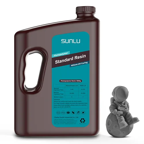 Miniatura 21 de SUNLU Resina para impresora 3D, 1kg de curado rápido, resina estándar 3D para impresoras 3D LCD DLP SLA, curado UV de 395-405nm, resina líquida