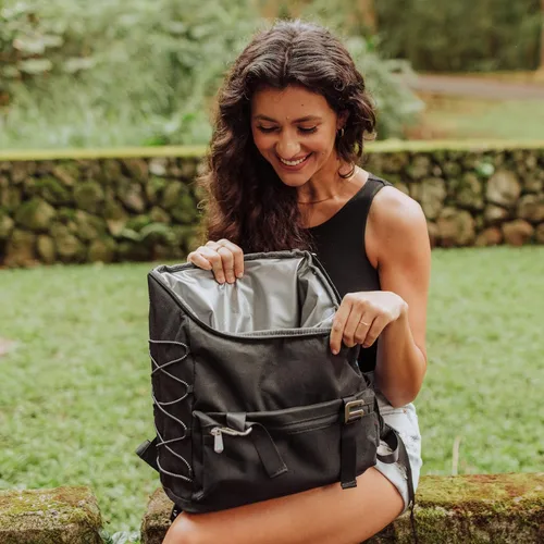 Miniatura 3 de ONIVA – una marca Picnic Time – OTG Traverse Mochila Cooler, Mochila de enfriamiento suave, mochila de senderismo (negro)