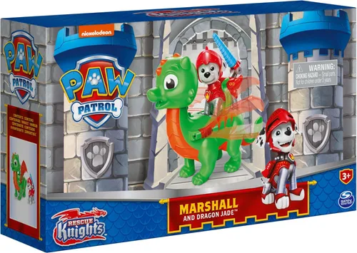 Miniatura 9 de Paw Patrol, Rescue Knights - Juego de figuras de acción de jade Marshall y Dragón, juguetes para niños a partir de 3 años