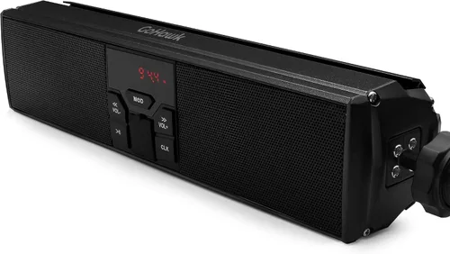 Miniatura 9 de GoHawk Altavoces Bluetooth para motocicleta, altavoces impermeables con luces LED, montaje ajustable de 360°, radio FM y entrada AUX para Harley