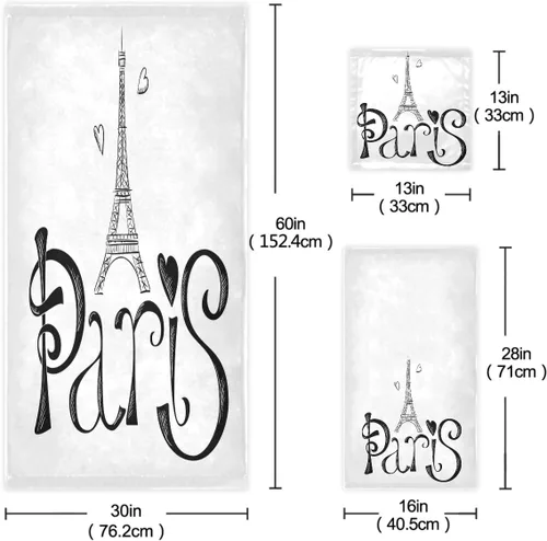 Miniatura 3 de Naanle Simple Style American Football Stars - Juego de 3 toallas decorativas de lujo, 1 toalla de baño+1 toalla de mano + 1 toallita, multiusos