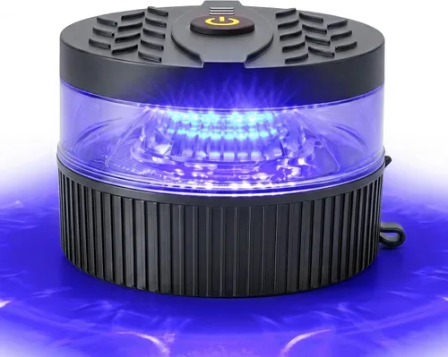 Miniatura 12 de Luz estroboscópica ámbar con base magnética, portátil USB-C recargable, mini luces LED intermitentes de emergencia para camiones, vehículos