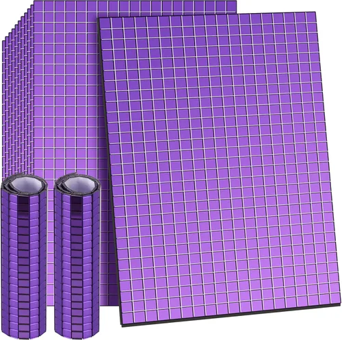 Miniatura 8 de Azulejos de mosaico autoadhesivos para proyectos de manualidades, 0.197 x 0.197 in (plata, 28800 piezas)