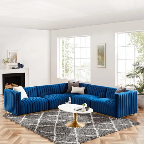 Miniatura 13 de Modway Conjure Seccional, Oro Negro