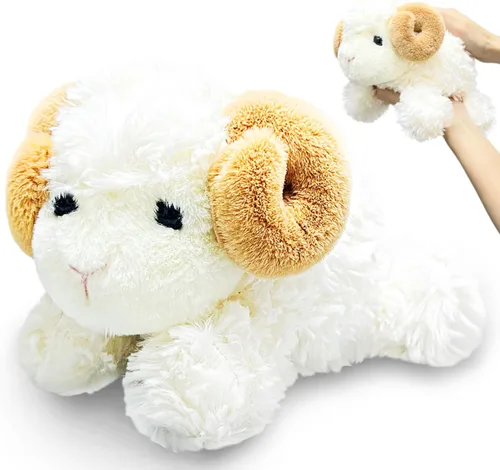 Miniatura 10 de Animal de Peluche Vaca Tierna, Juguetes de Peluche de 10" para Niños, Recuerdos de Fiesta para Niños Pequeños, Lindos Peluches de Vaca, Vacas