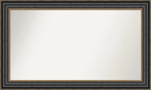 Miniatura 223 de Amanti Art Espejo personalizado, espejo de baño negro puente, espejo de pared o espejo de tocador de baño sobre el fregadero (26 x 26 pulgadas)
