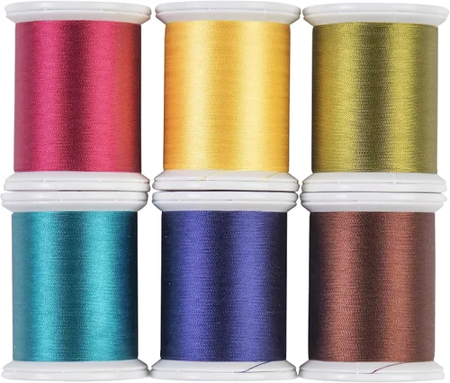 Miniatura 2 de Superior Threads Kimono hilo de coser de seda para acolchar de 220 yardas, paquete de 6 unidades (neutro 2)