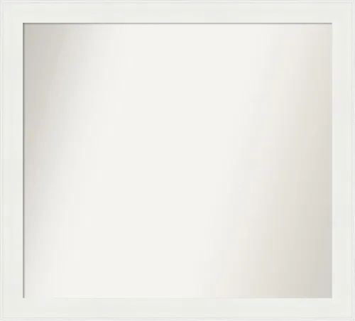 Miniatura 261 de Amanti Art Espejo de baño blanco para sobre el fregadero, 24 x 24 pulgadas, hecho a medida, espejo de tocador cuadrado blanco estrecho, marco