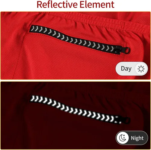 Miniatura 4 de BERGRISAR Camisetas básicas de ciclismo para hombre, manga corta, para bicicleta de montaña, con bolsillos con cremallera