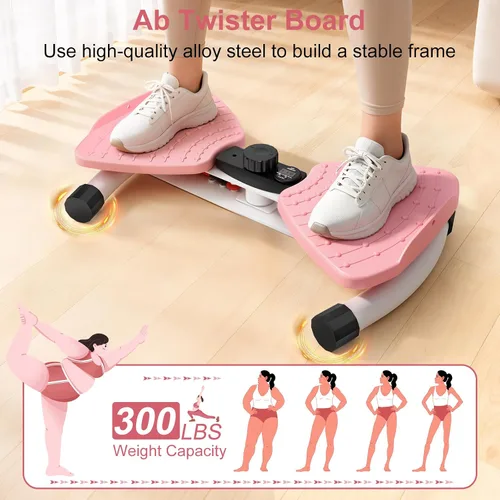 Miniatura 8 de Máquina para hacer ejercicio de cintura, máquina de abdominales ajustable, herramienta de fitness, sin ruido, para mujeres y hombres