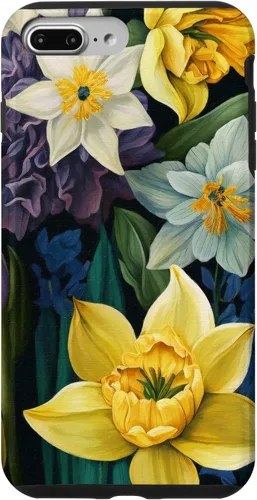 Miniatura 12 de iPhone 16 Painted Spring Bold Daffodils and Flowers, Flower Lover Case