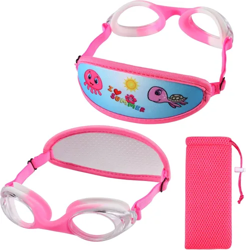 Miniatura 28 de Gafas de natación para niños de 2 a 6 años, gafas para niños sin jalar el cabello, gafas para niños con banda para la cabeza acolchada 1pk Kids