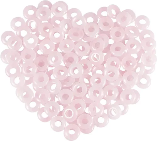 Miniatura 9 de rockcloud Cuentas sueltas con forma de corazón de Rondelle con forma de agujero grande, para pulseras europeas para hacer joyas
