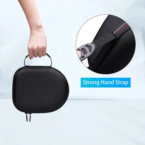 Miniatura 4 de Funda para auriculares CMF, Beats, Sony, Raycon, JBL, OneOdio, TOZO, SteelSeries, Jabra, Audio-Technica y Sennheiser (negro exterior+negro interior)