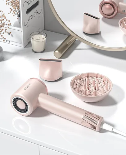 Miniatura 8 de Secador de pelo con difusor, secadores de pelo CONFU para mujeres, secador de pelo difusor de alta velocidad iónico profesional para secado rápido