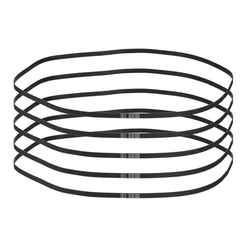 Miniatura 23 de MECCANIXITY 3.780 in GT-2 correa dentada, 5pcs 0.354 in ancho 0.079 in paso impresión 3D GT-2 correa dentada caucho de bucle cerrado, negro