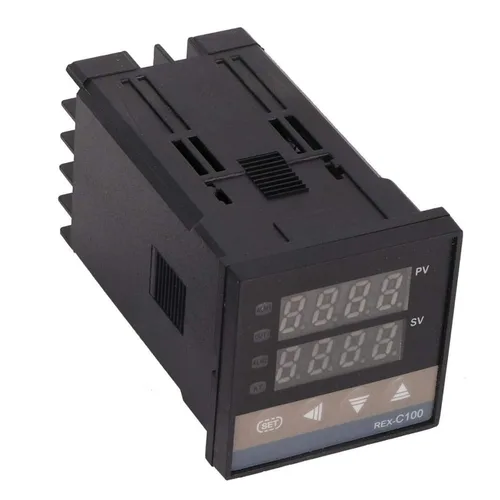 Miniatura 6 de 0 a 752.0 °F PID controlador de temperatura digital termostato kit REX-C100FK02-V* DN termopar termostato AC110V-240V Max25A SSR K termopar sensor